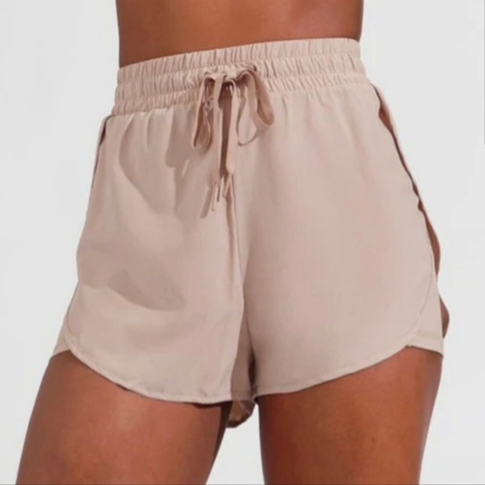 BuffBunny Women's Athletic Shorts in Beige